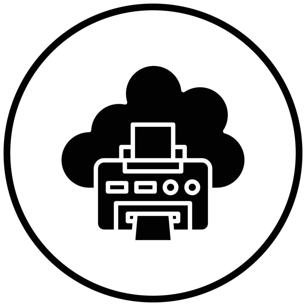 Printer Icon Style vector