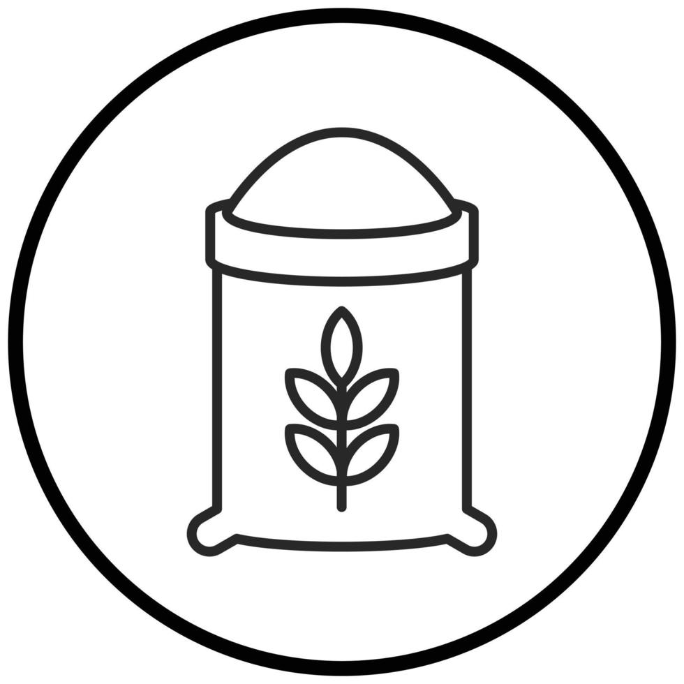 Flour Icon Style vector