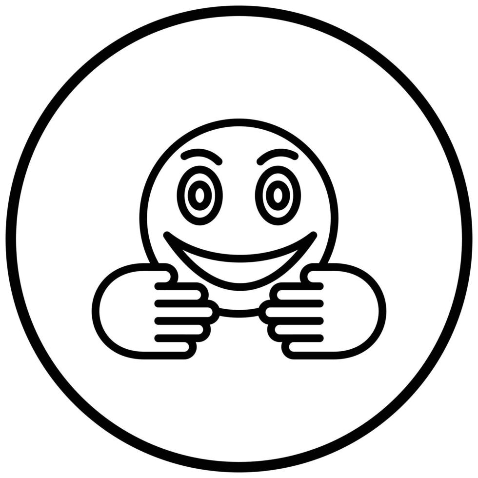 Hug Icon Style vector