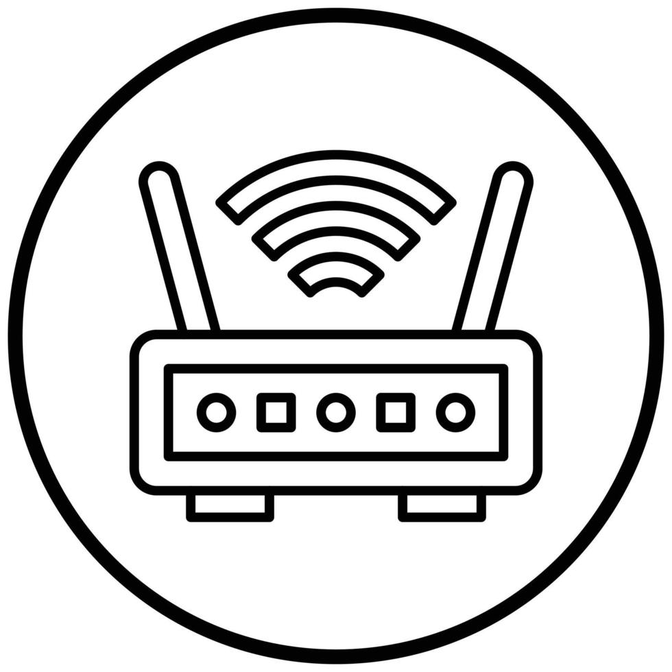 Wireless Router Icon Style vector