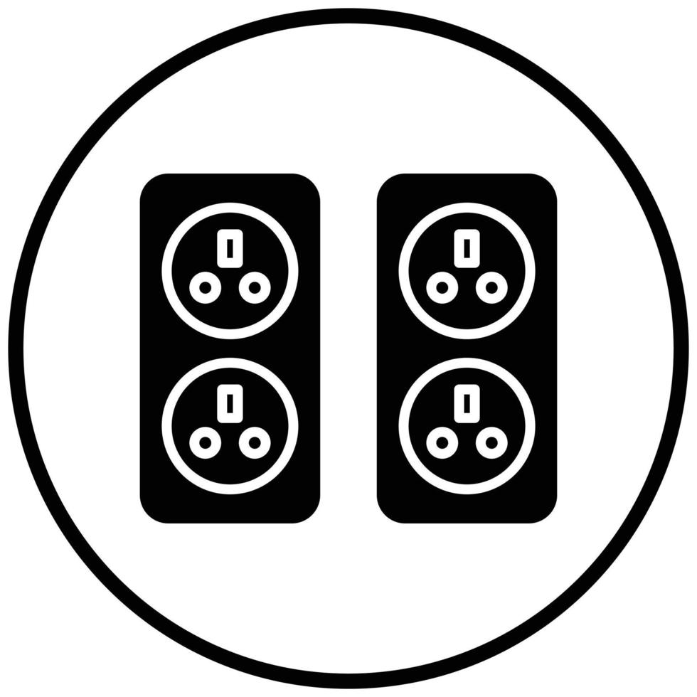 Wall Socket Icon Style vector