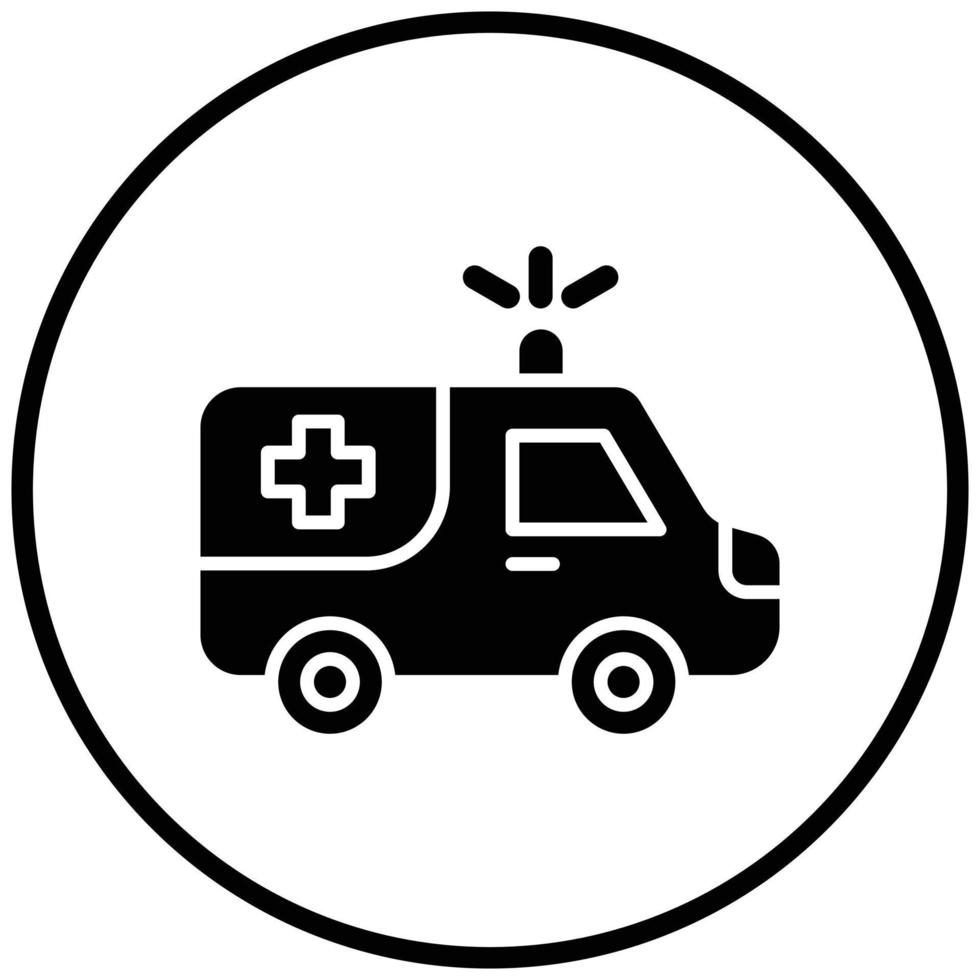 Ambulance Icon Style vector