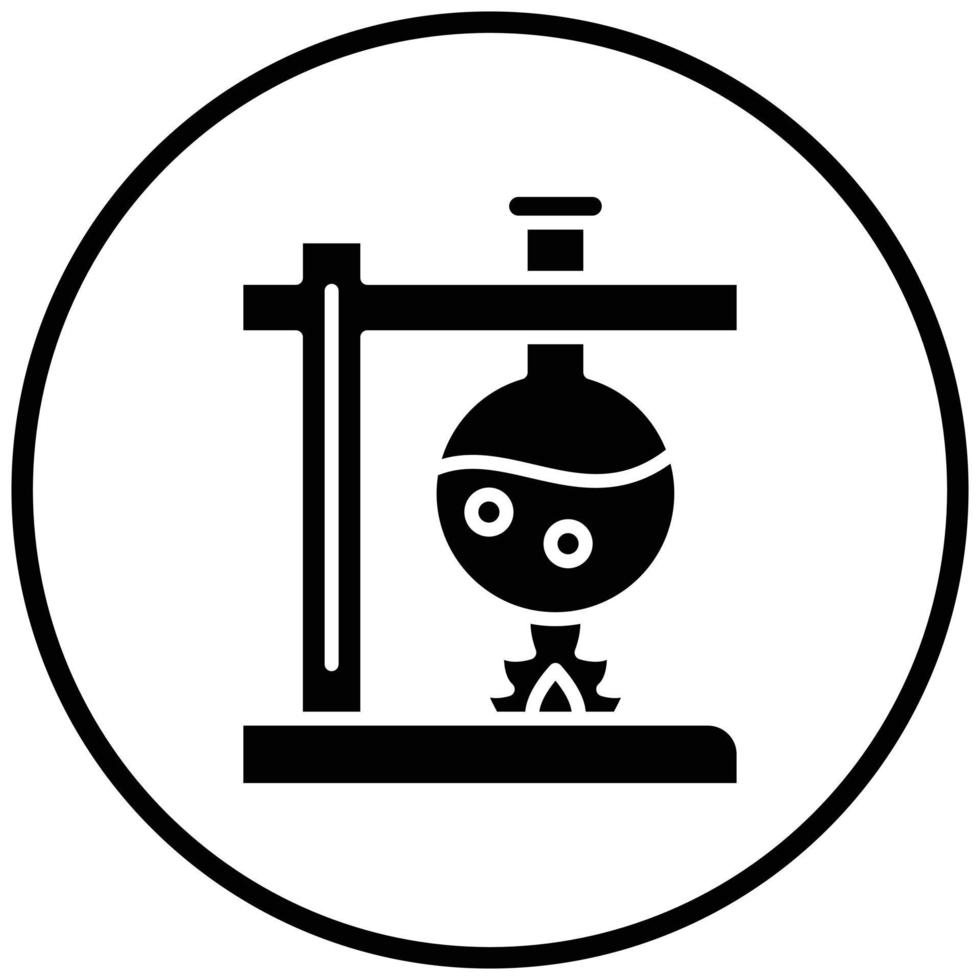Burning Chemical Icon Style vector