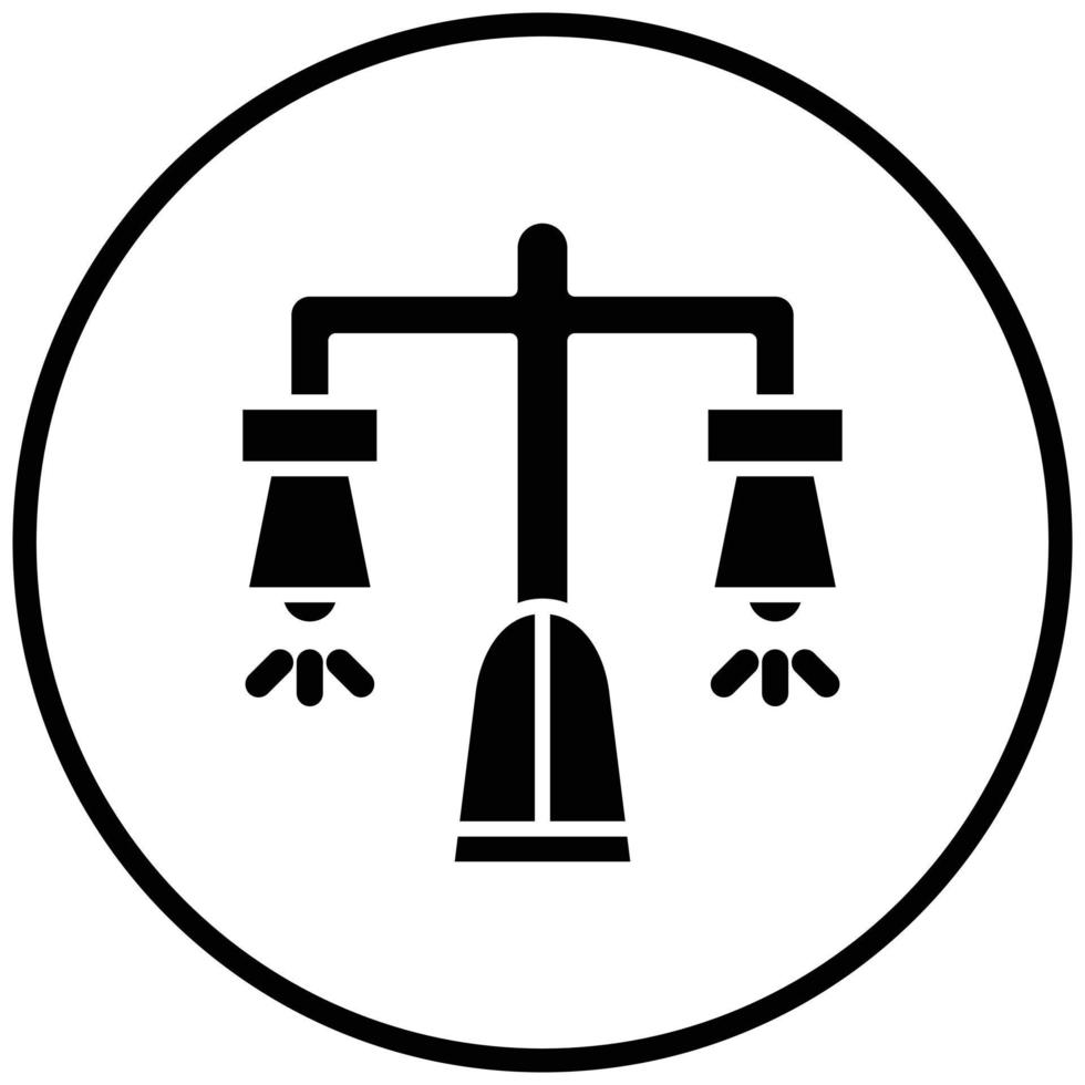 Street Lamp Icon Style vector