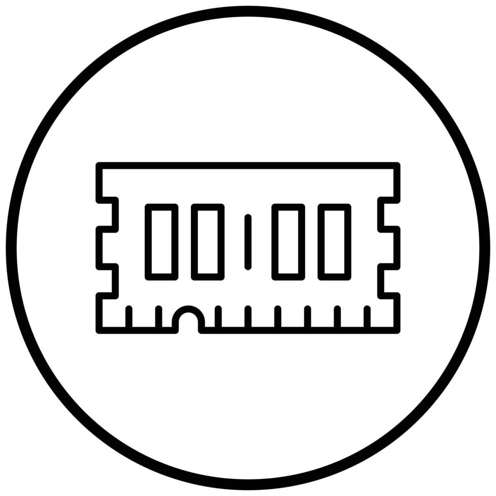 Ram Icon Style vector