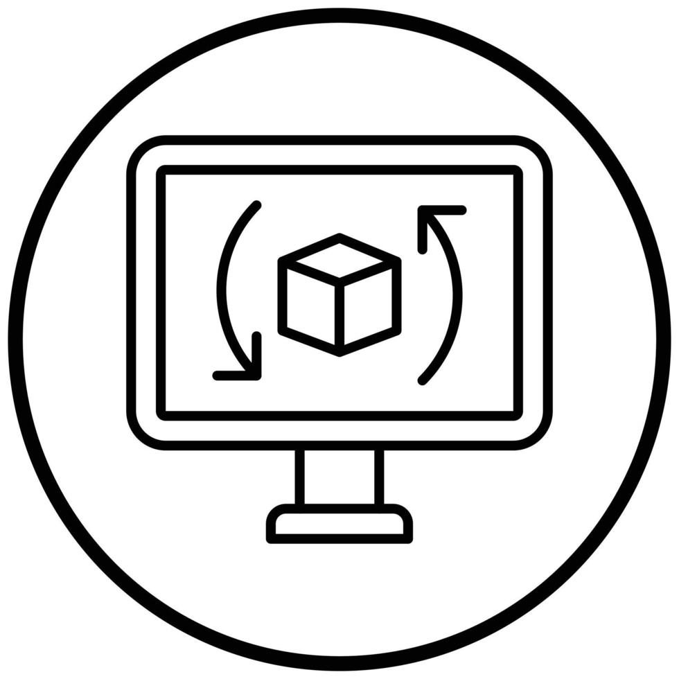 Augmented Reality Icon Style vector