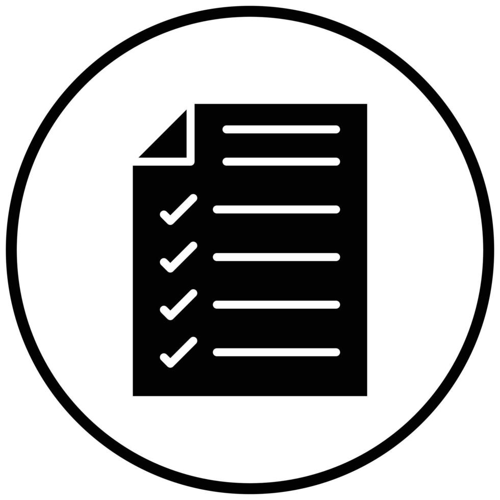 Checklist Icon Style vector