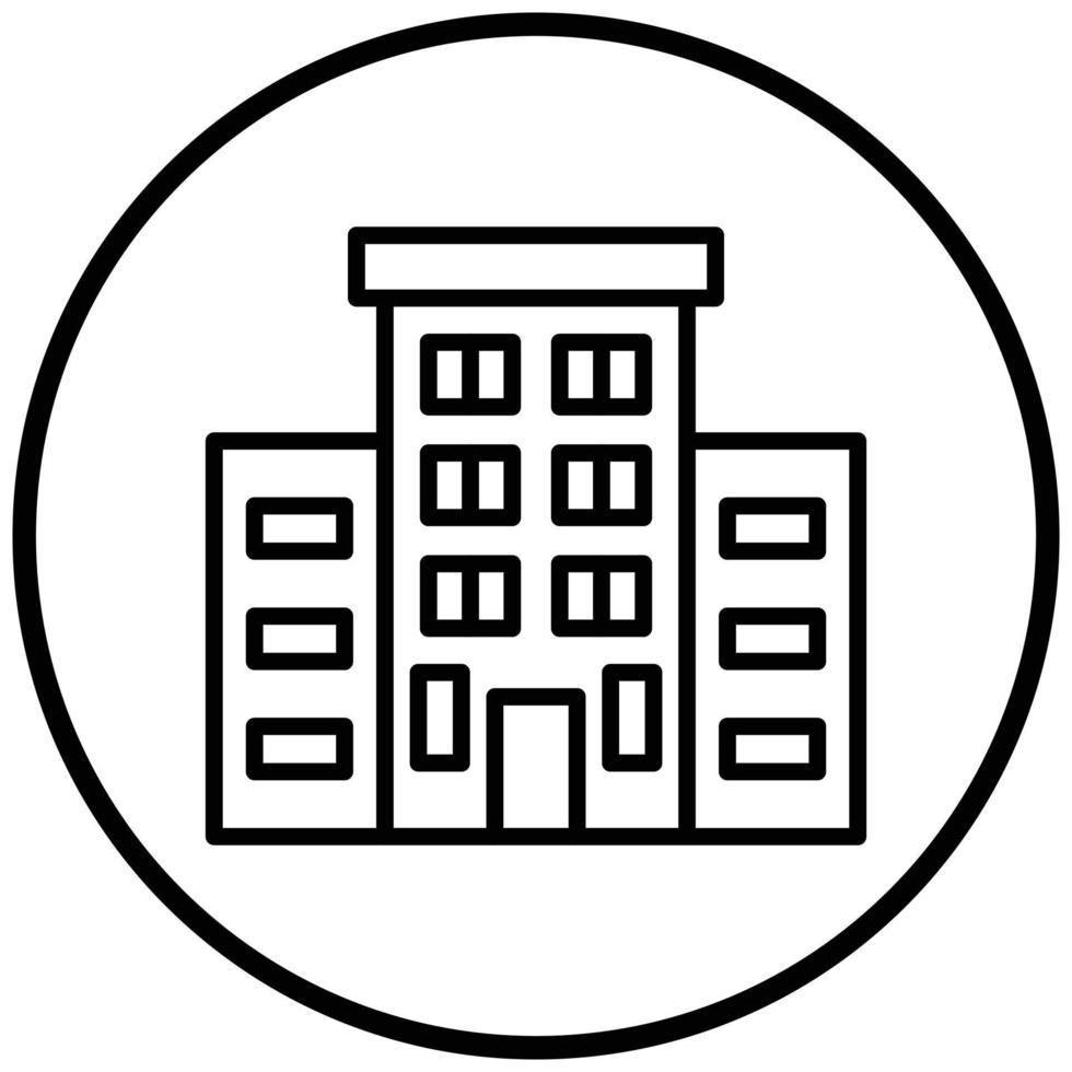 Hotel Icon Style vector