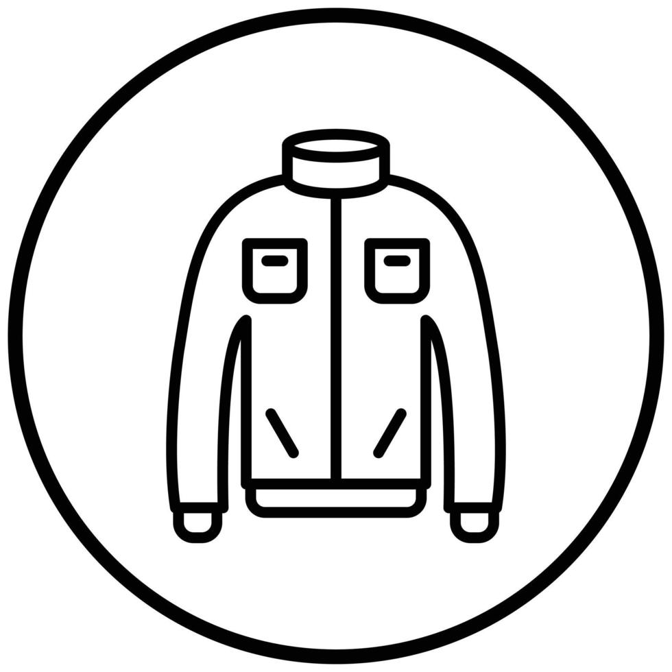 Winter Coat Icon Style vector