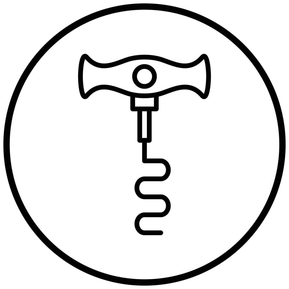 Corkscrew Icon Style vector