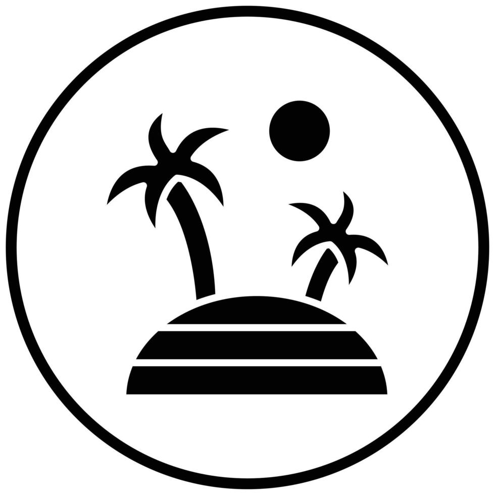Island Icon Style vector