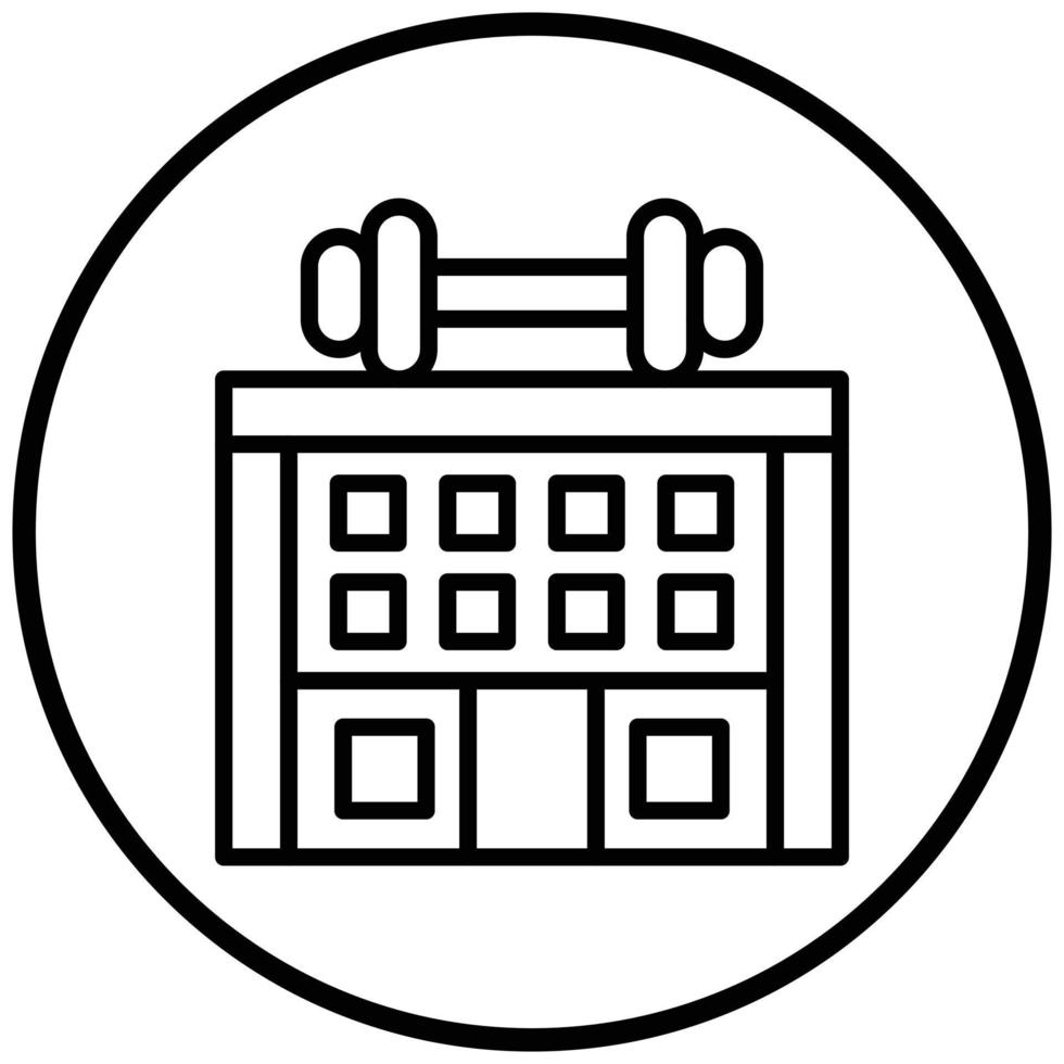 Gym Icon Style vector