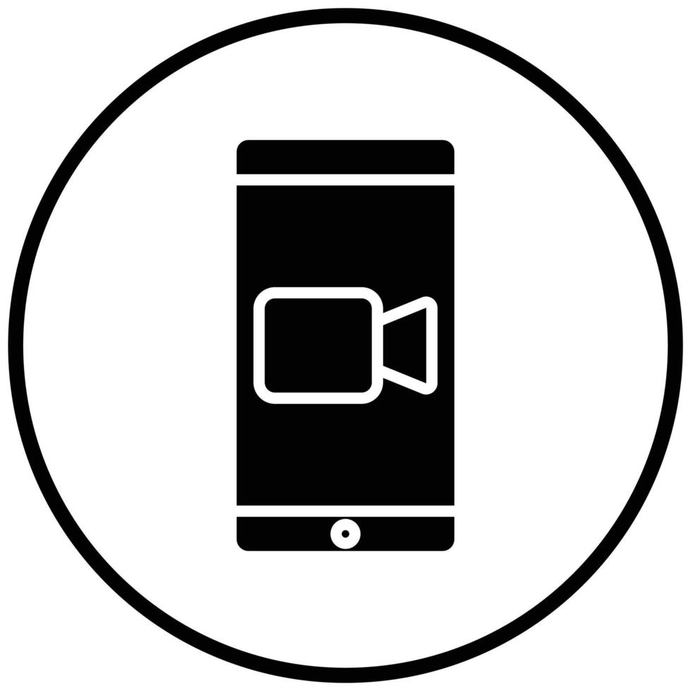 Video Call Icon Style vector