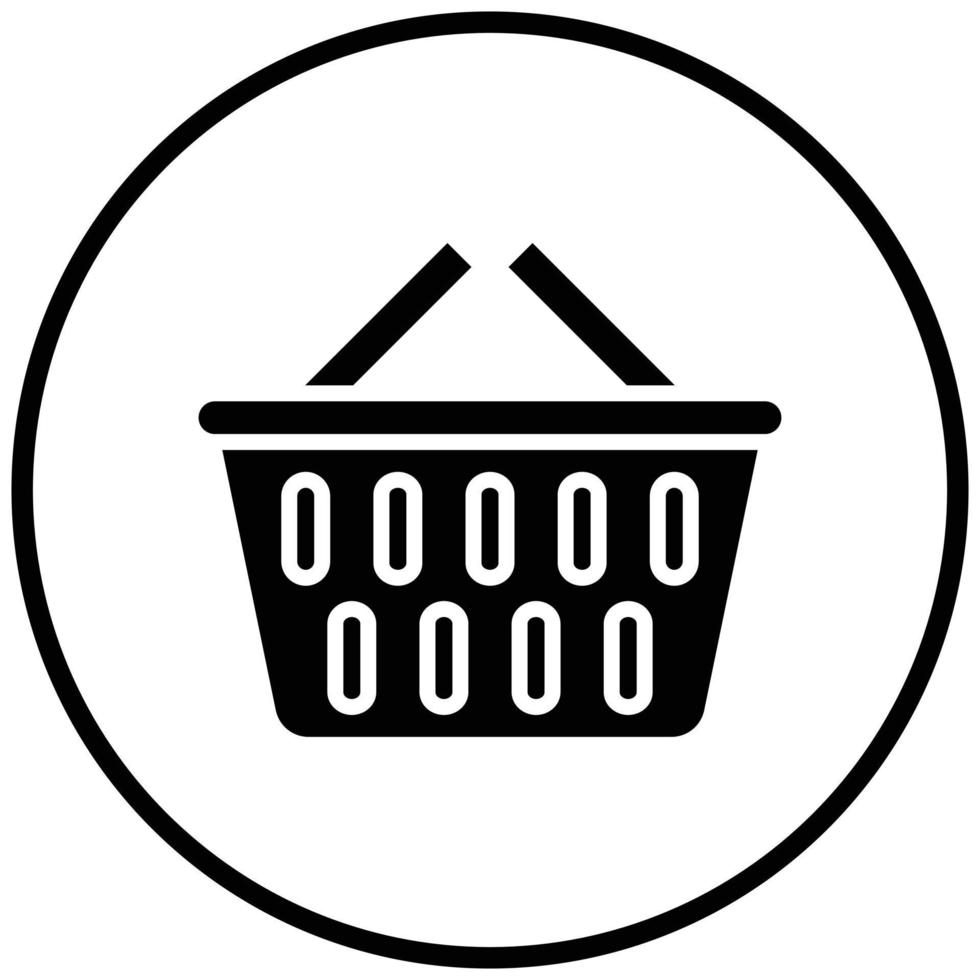 Shopping Basket Icon Style vector