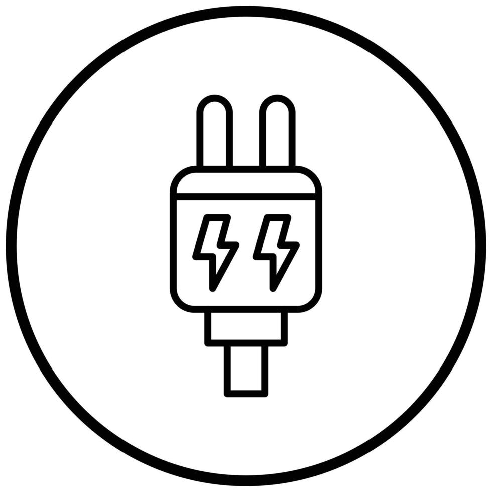 Power Plug Icon Style vector