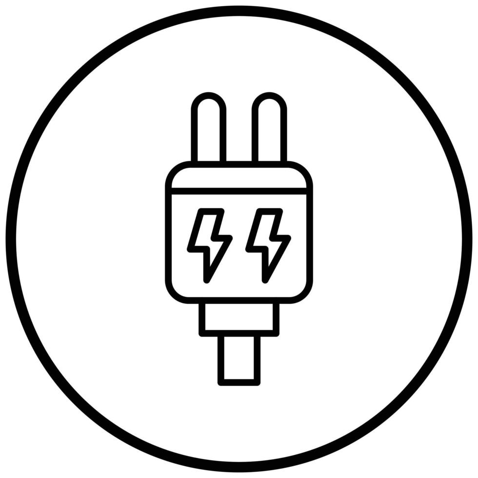 Power Plug Icon Style vector