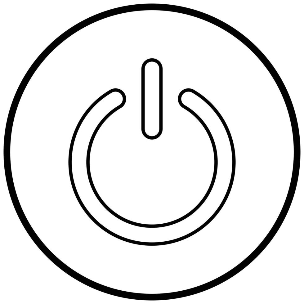 Power Button Icon Style vector