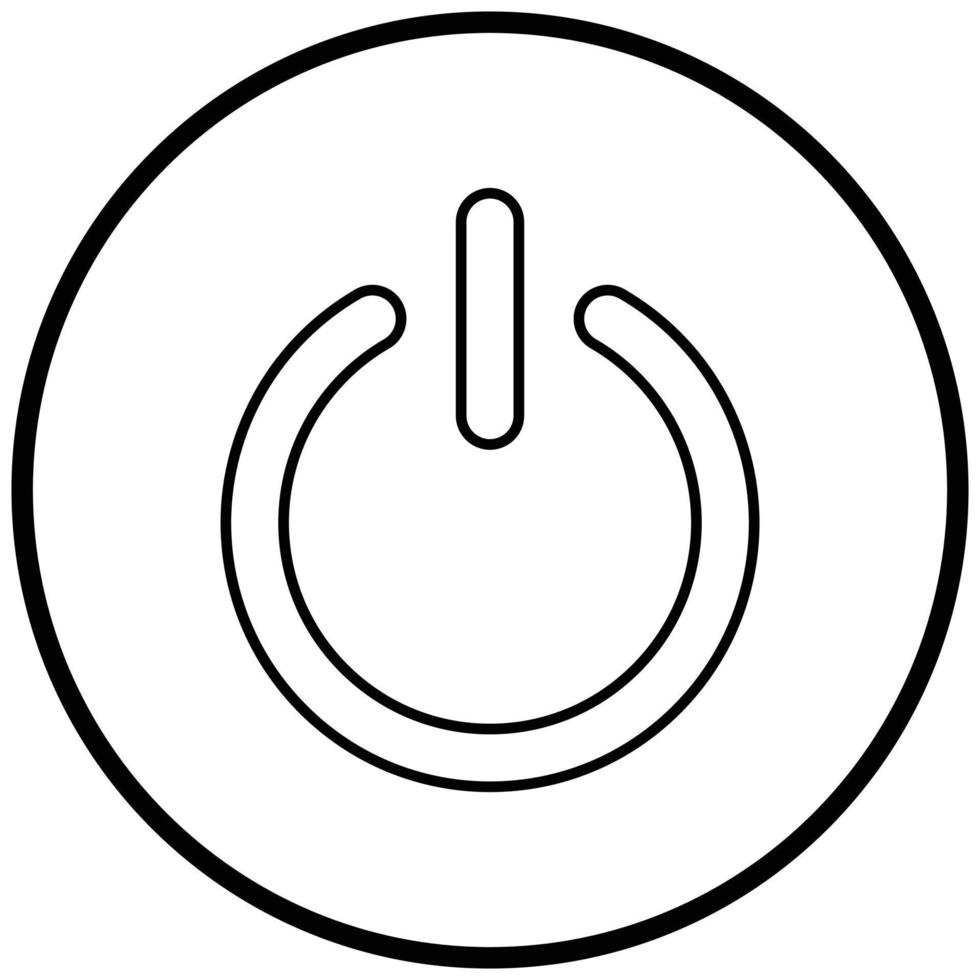 Power Button Icon Style vector