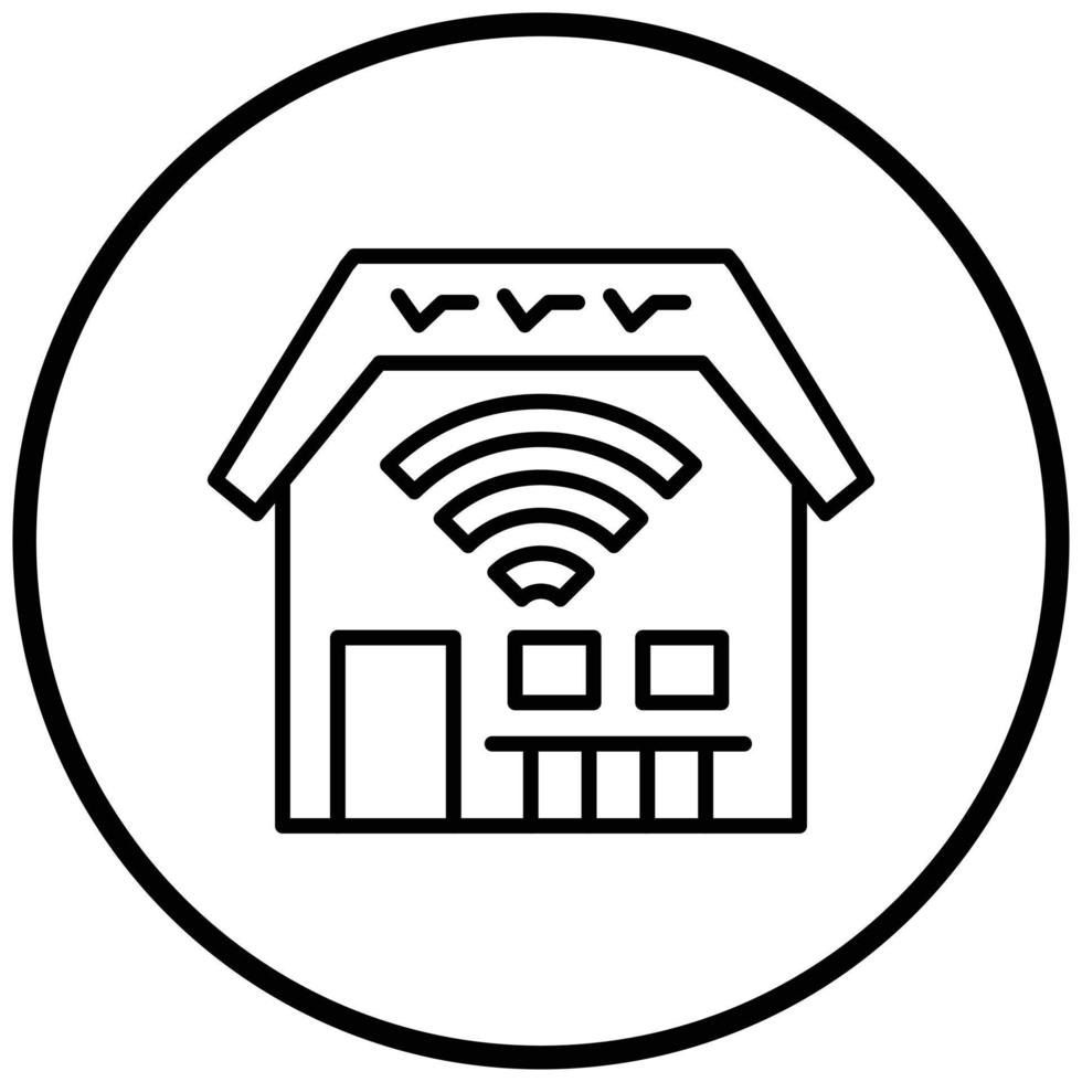Smart House Icon Style vector