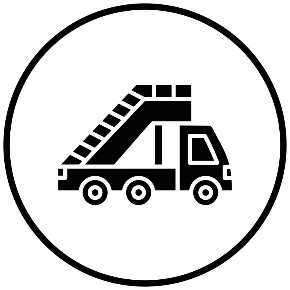 Ladder Truck Icon Style vector