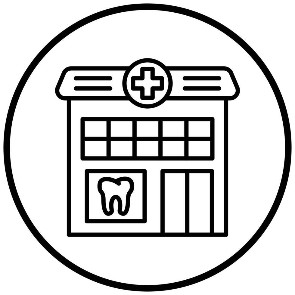 Dental Clinic Icon Style vector