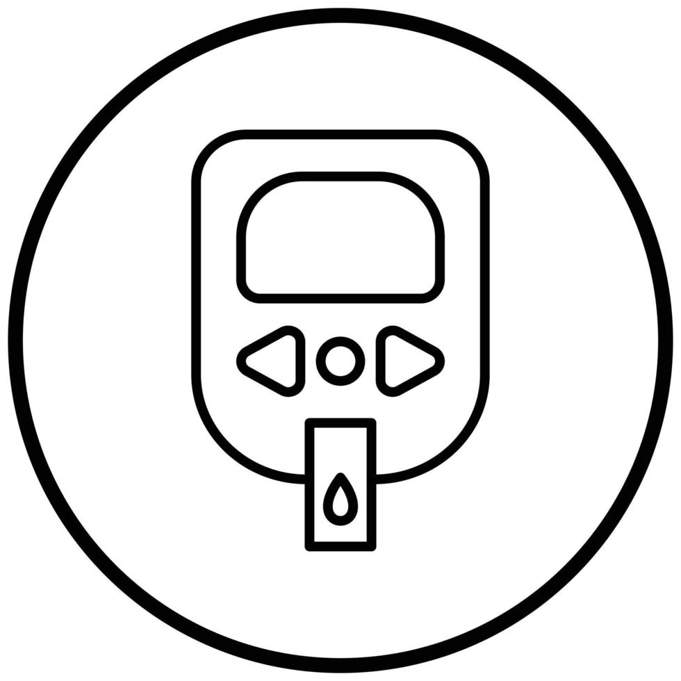 Diabetes Test Icon Style vector