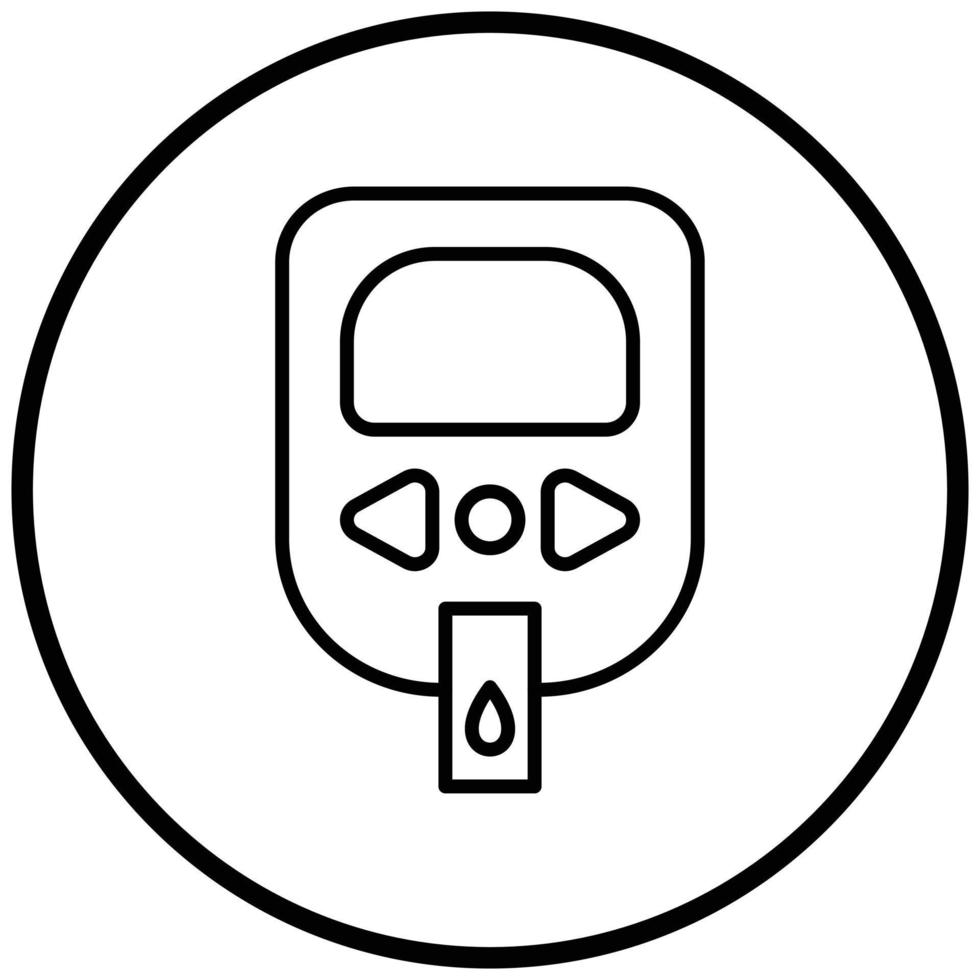 Diabetes Test Icon Style vector