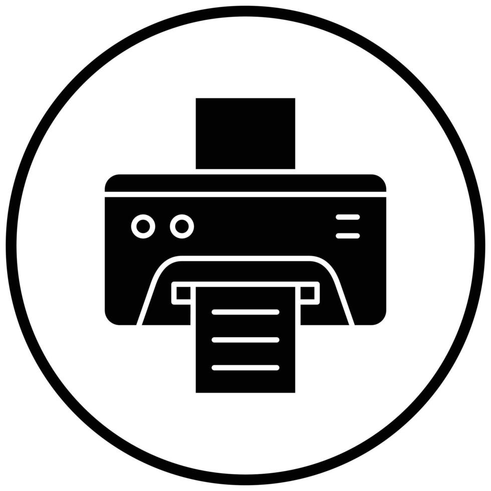 Printer Icon Style vector