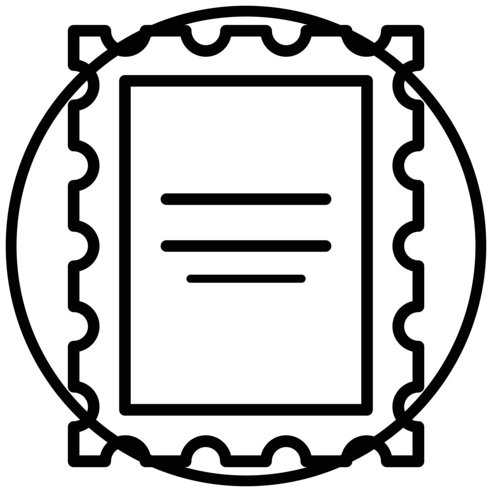 Post Stamp Icon Style vector