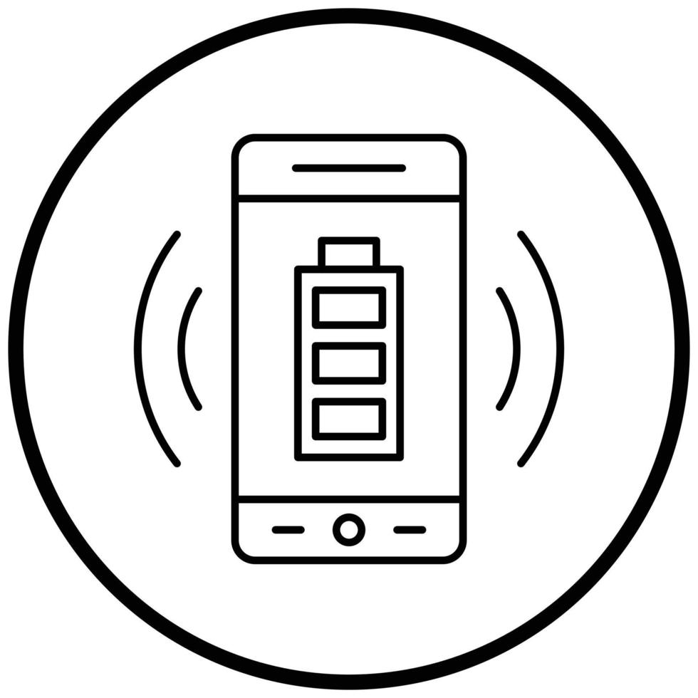 Wireless Charging Icon Style vector