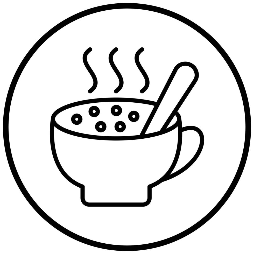 Hot Chocolate Icon Style vector