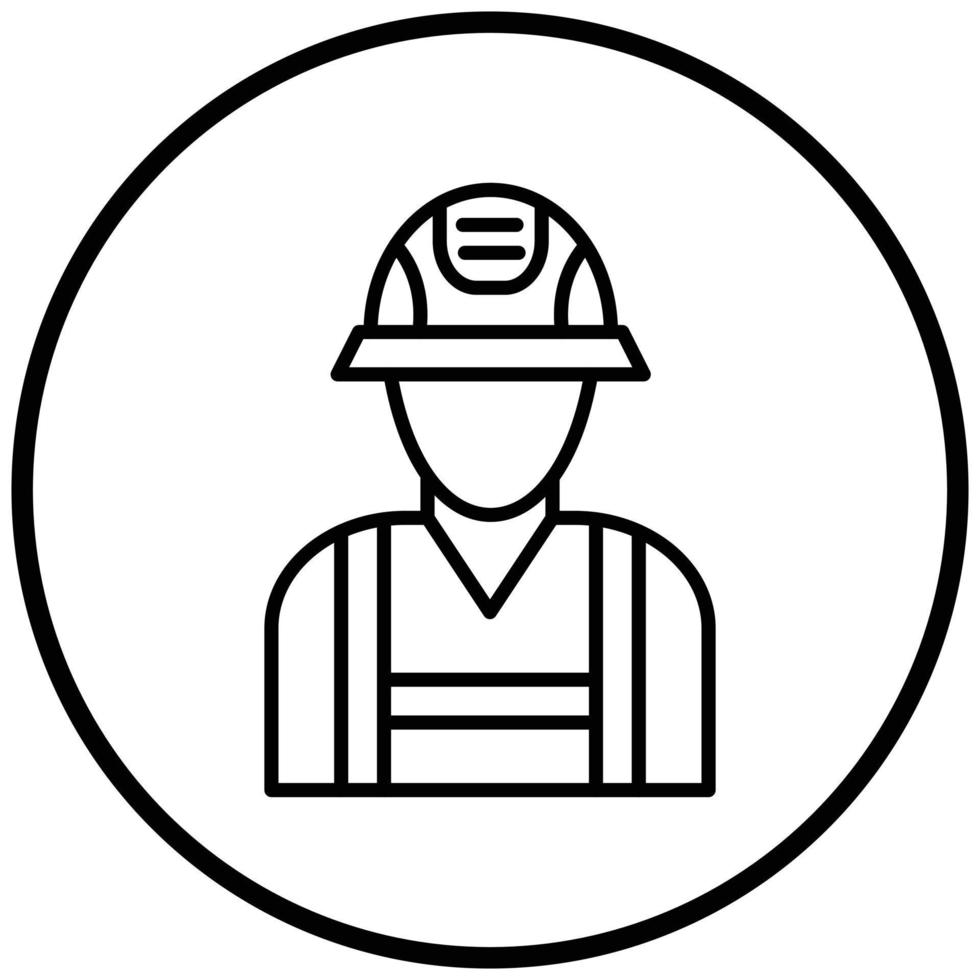 Fireman Icon Style vector