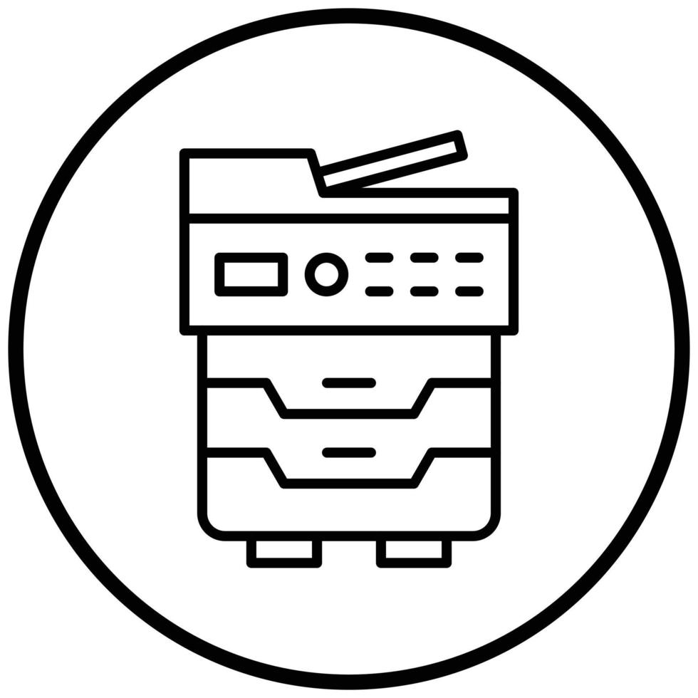 Copy Machine Icon Style vector