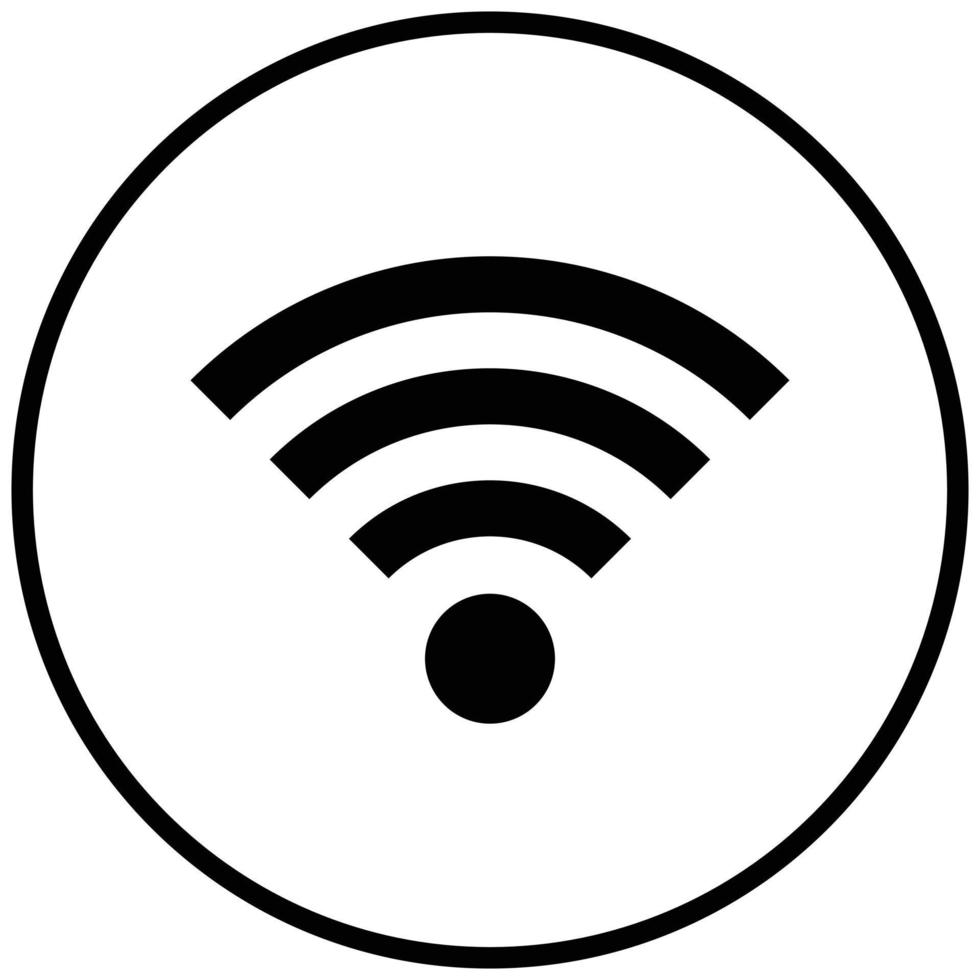 estilo de icono wifi vector