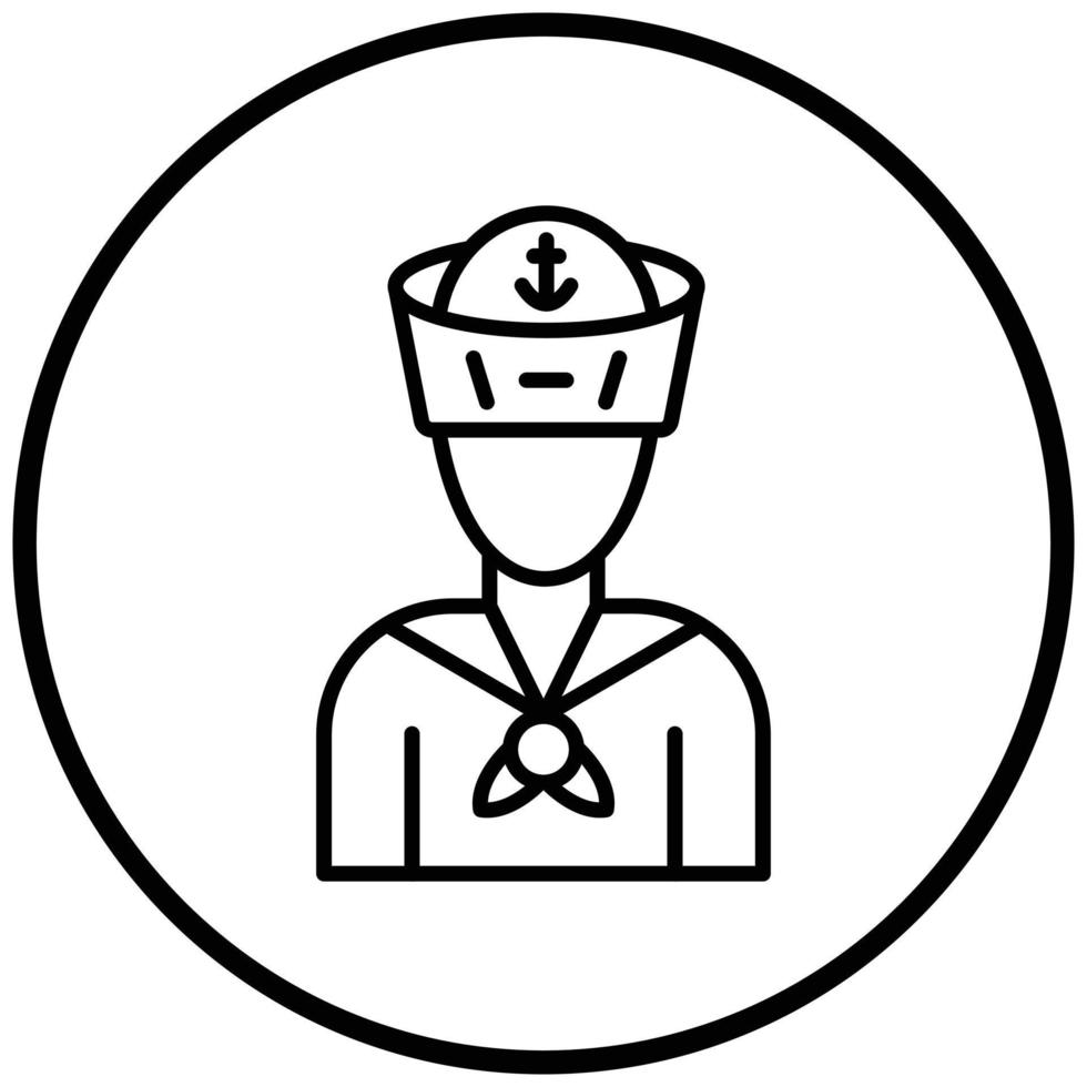 Sailor Icon Style vector