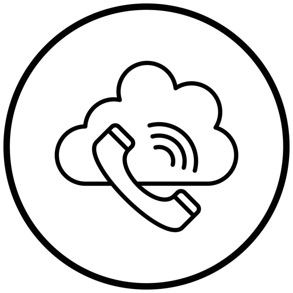 Phone Call Icon Style vector
