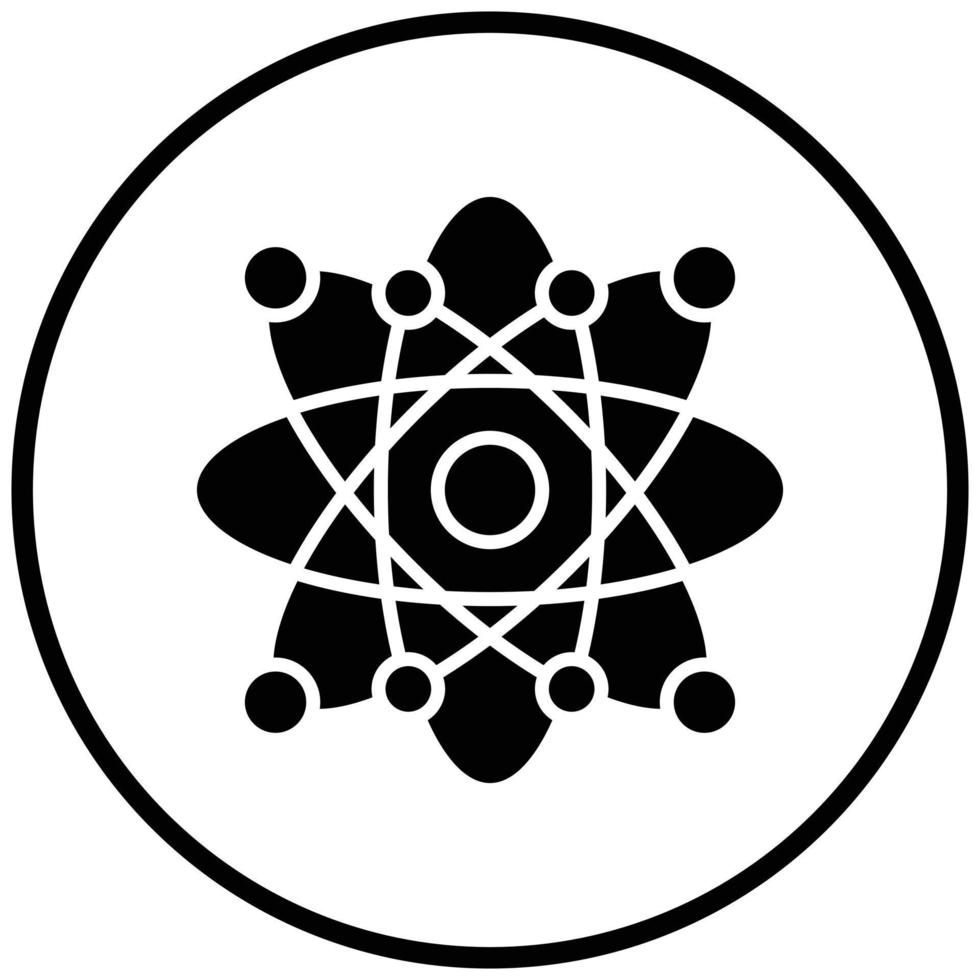 Atom Icon Style vector