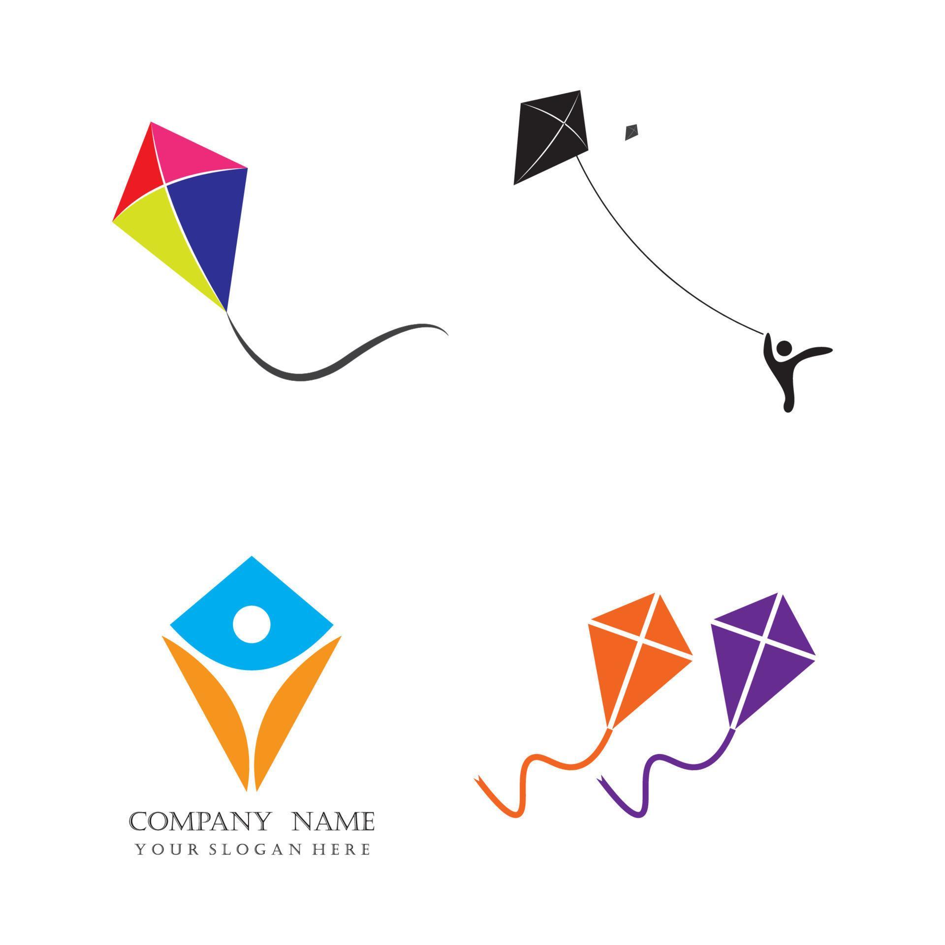 kite logo vector 7882310 Vector Art at Vecteezy