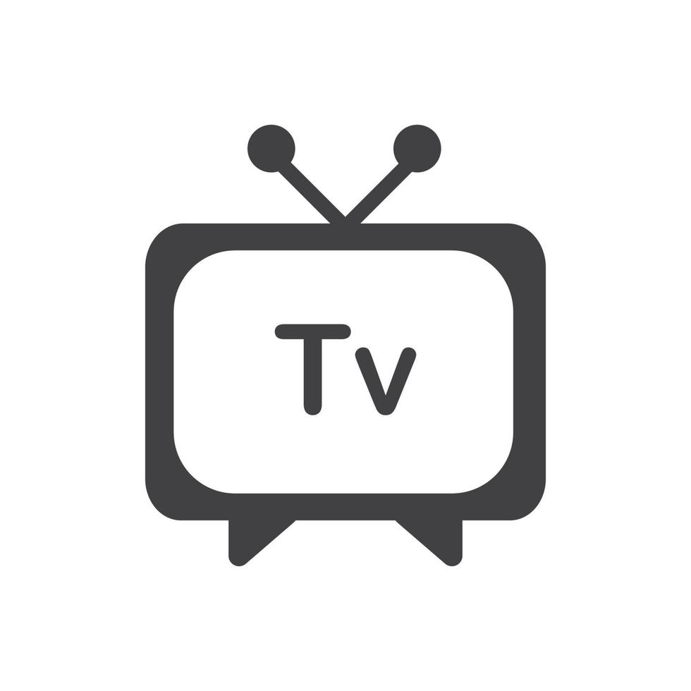 TV logo design vector