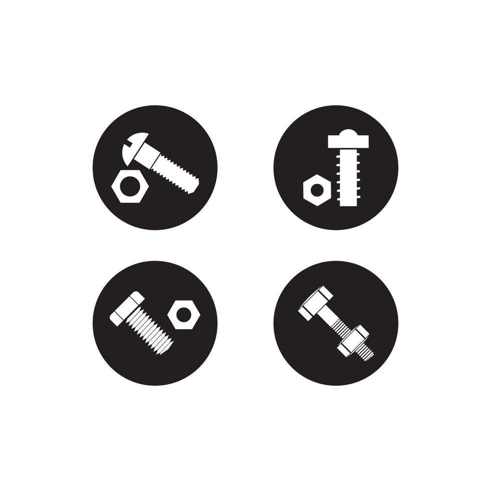 Bolt Nut Icon vector