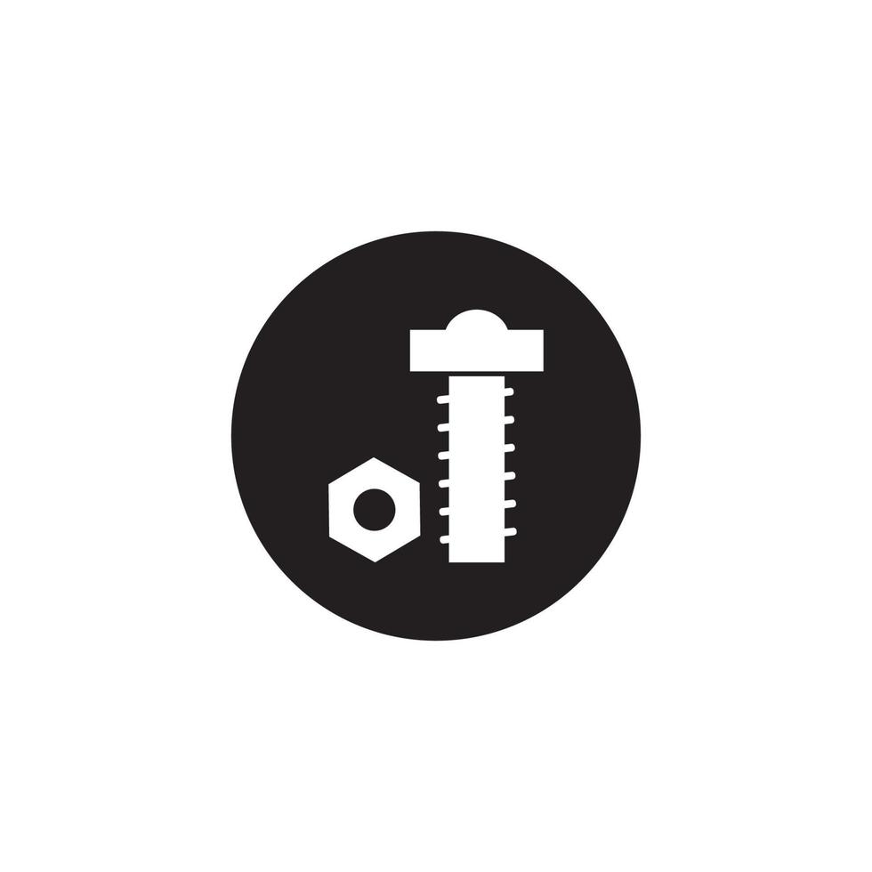 Bolt Nut Icon vector