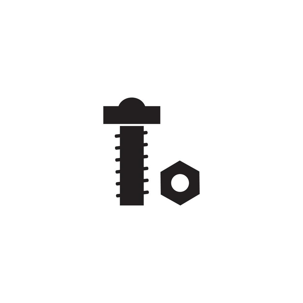 Bolt Nut Icon vector