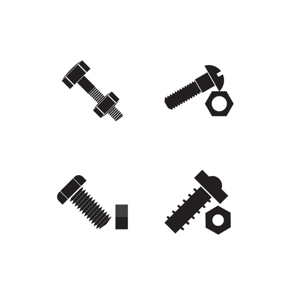 Bolt Nut Icon vector