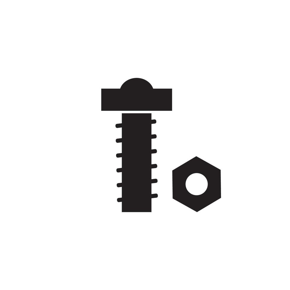 Bolt Nut Icon vector