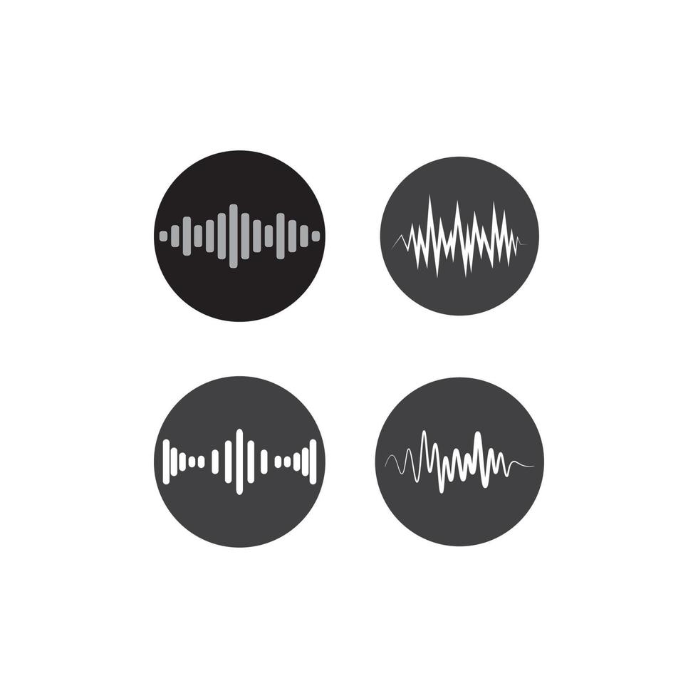 sound wave logo vector