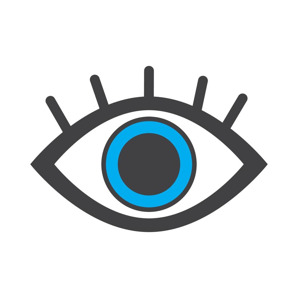 logo cuidado de los ojos vector