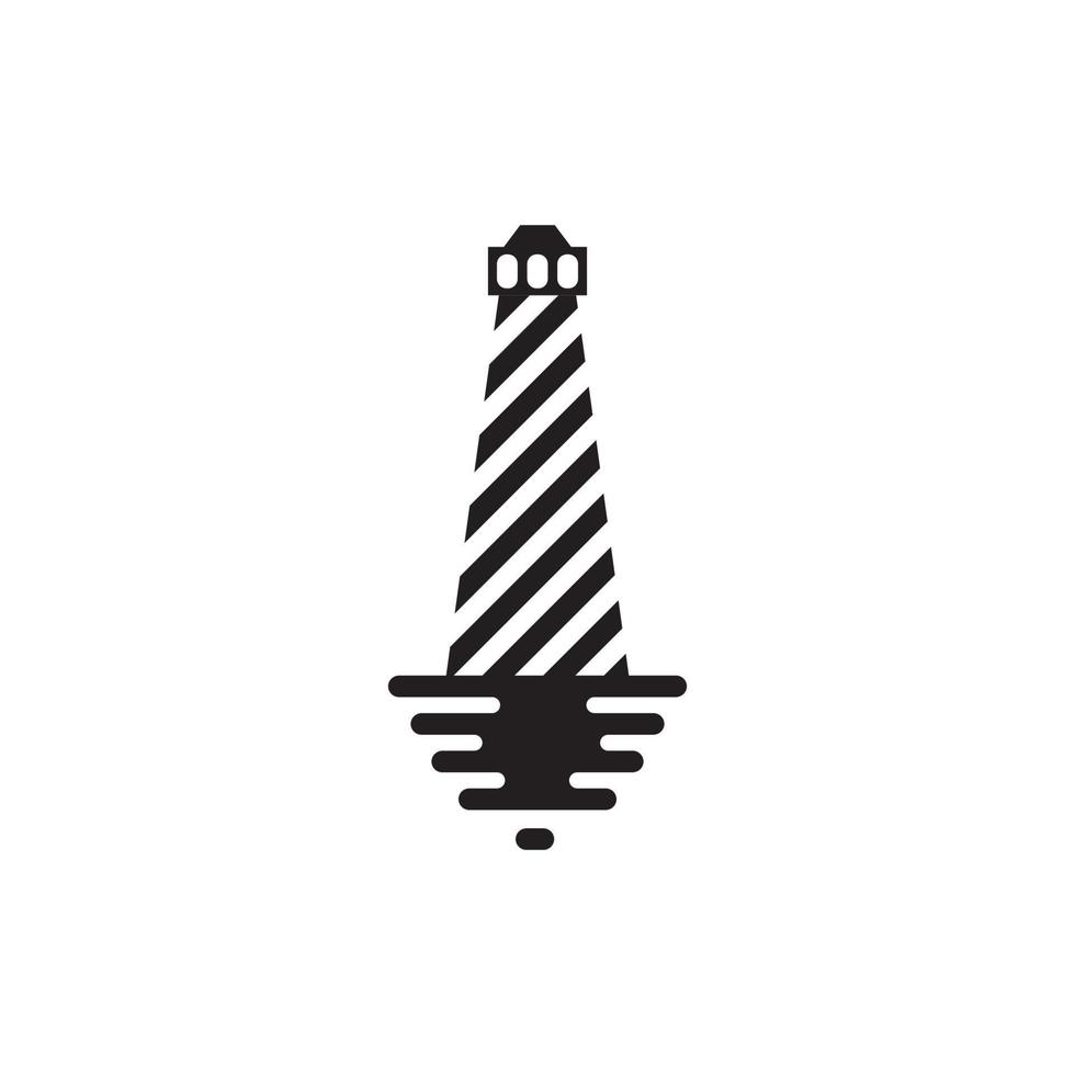 Lighthouse logo template vector