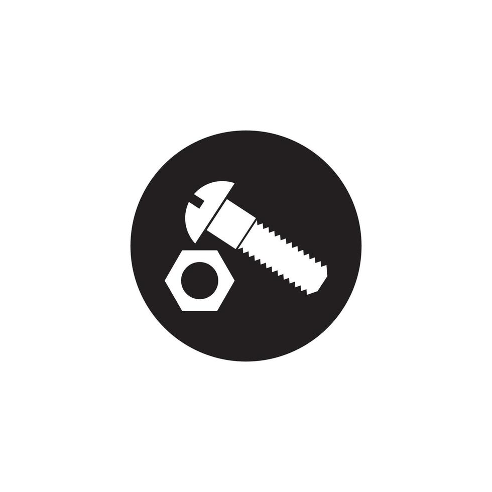 Bolt Nut Icon vector