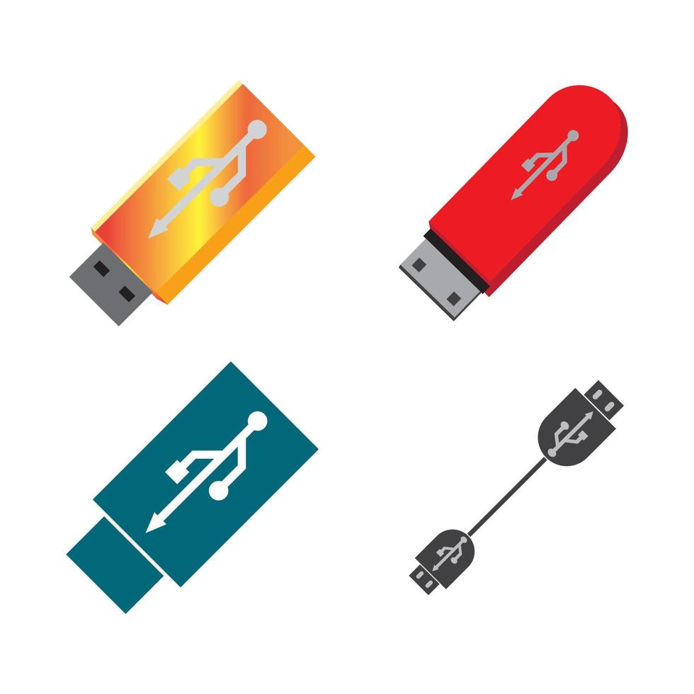 logotipo de transferencia de datos usb vector