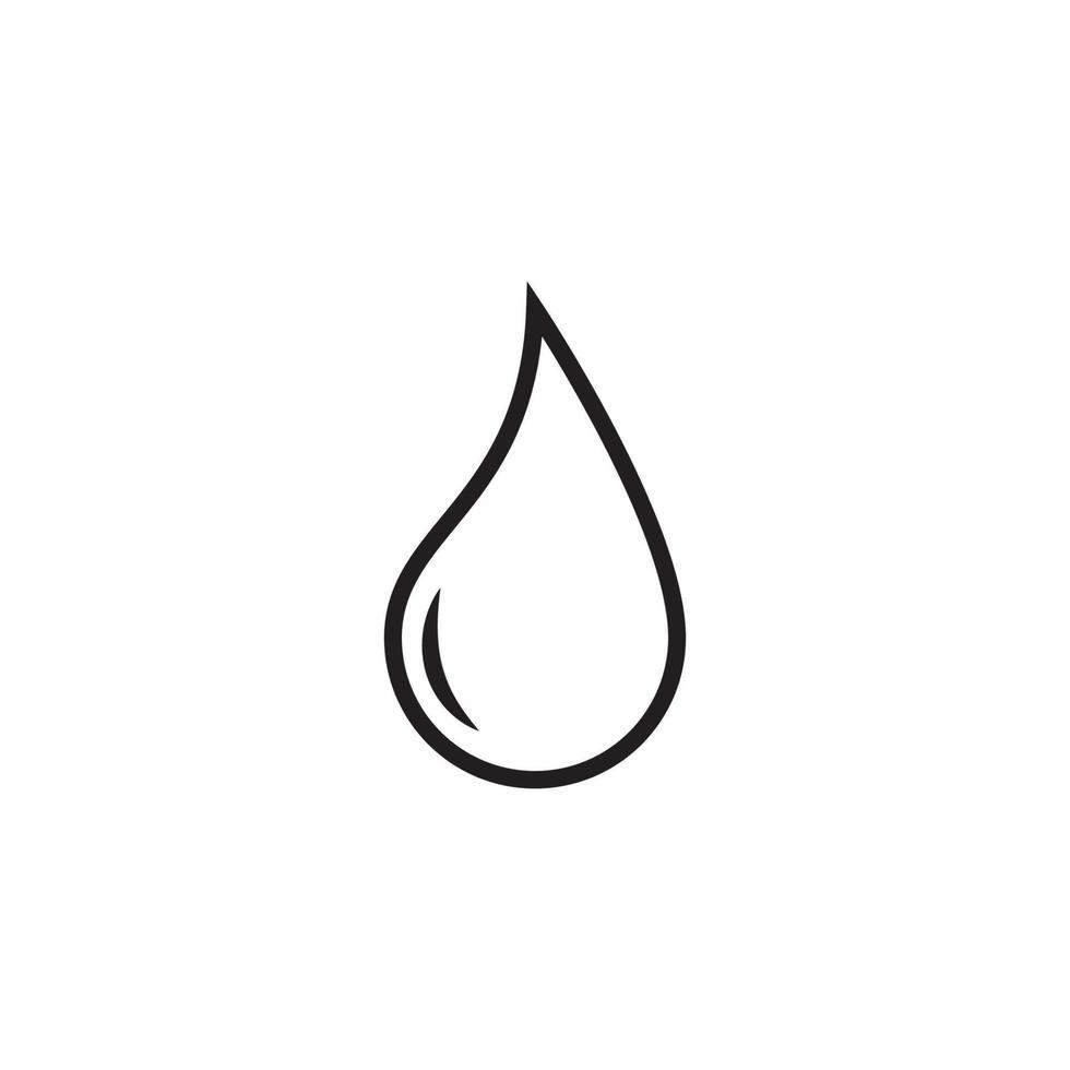 water drop icon vector